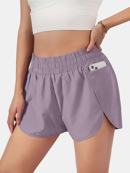 Elastic Waist Active Shorts