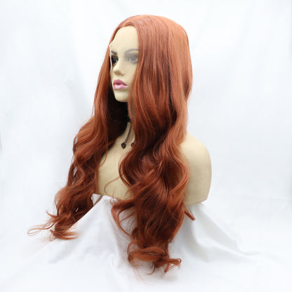 13*3" Lace Front Wigs Synthetic Long Wavy 24" 130% Density