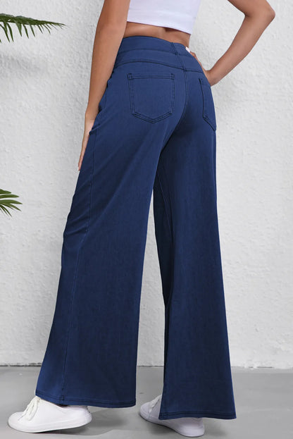 Wide Leg Jeans with Pockets