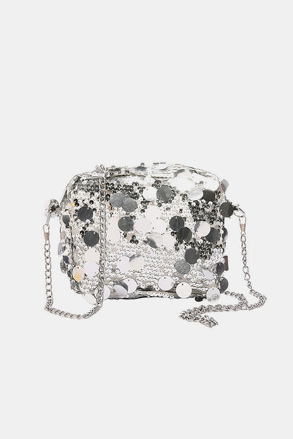 Sequin Chain Shoulder Bag