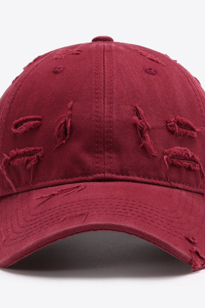 Distressed Adjustable Baseball Cap